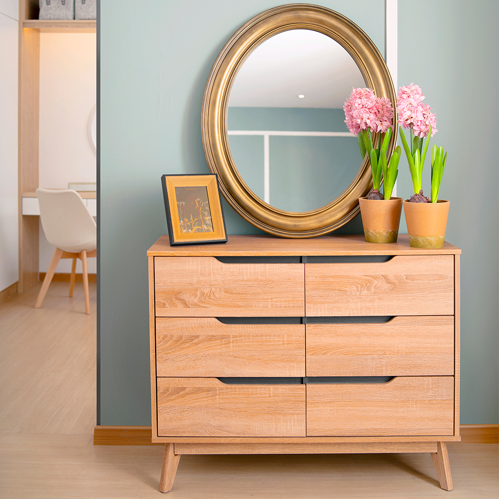 Rustic Scandinavian Chest (6 Drawers) - Image 8