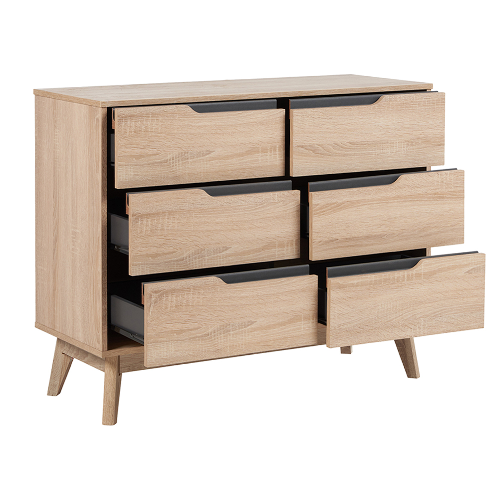 Rustic Scandinavian Chest (6 Drawers) - Image 3