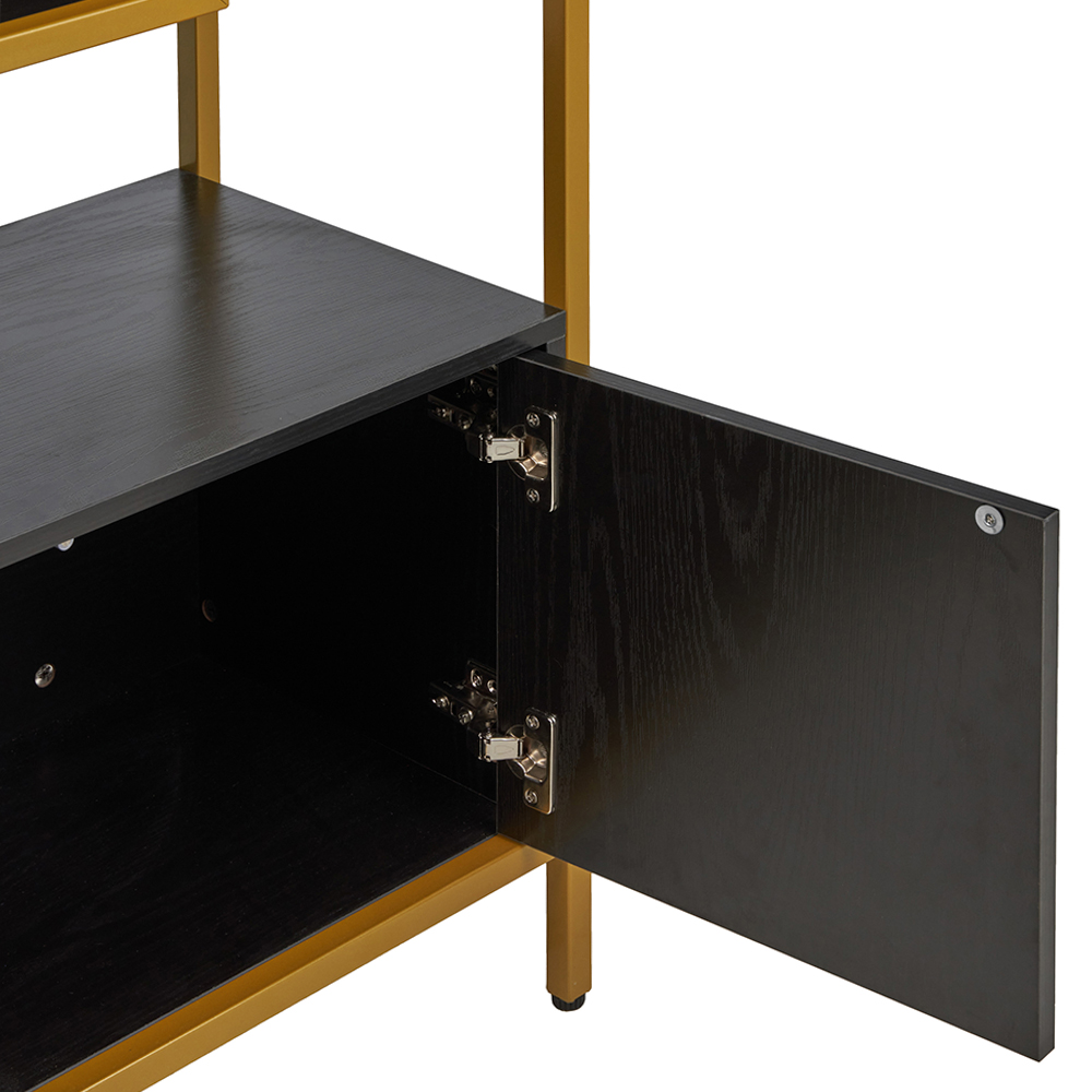 Shelving Unit with 2 Door Cabinet - Image 8