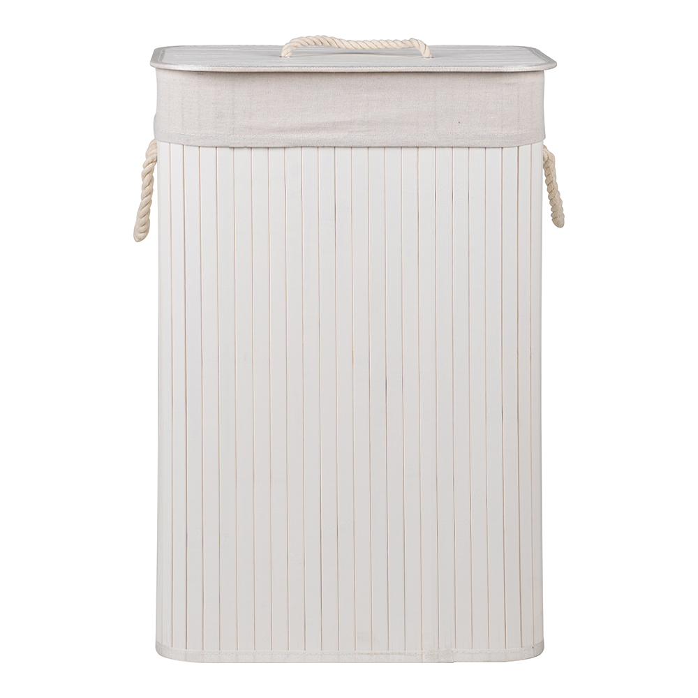 Robie 72L Folding Bamboo Laundry Hamper with Lid - Image 4