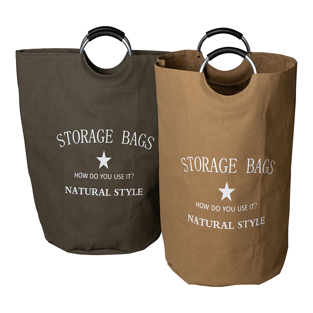 Aubree Foldable Laundry Basket with Handle - Image 3