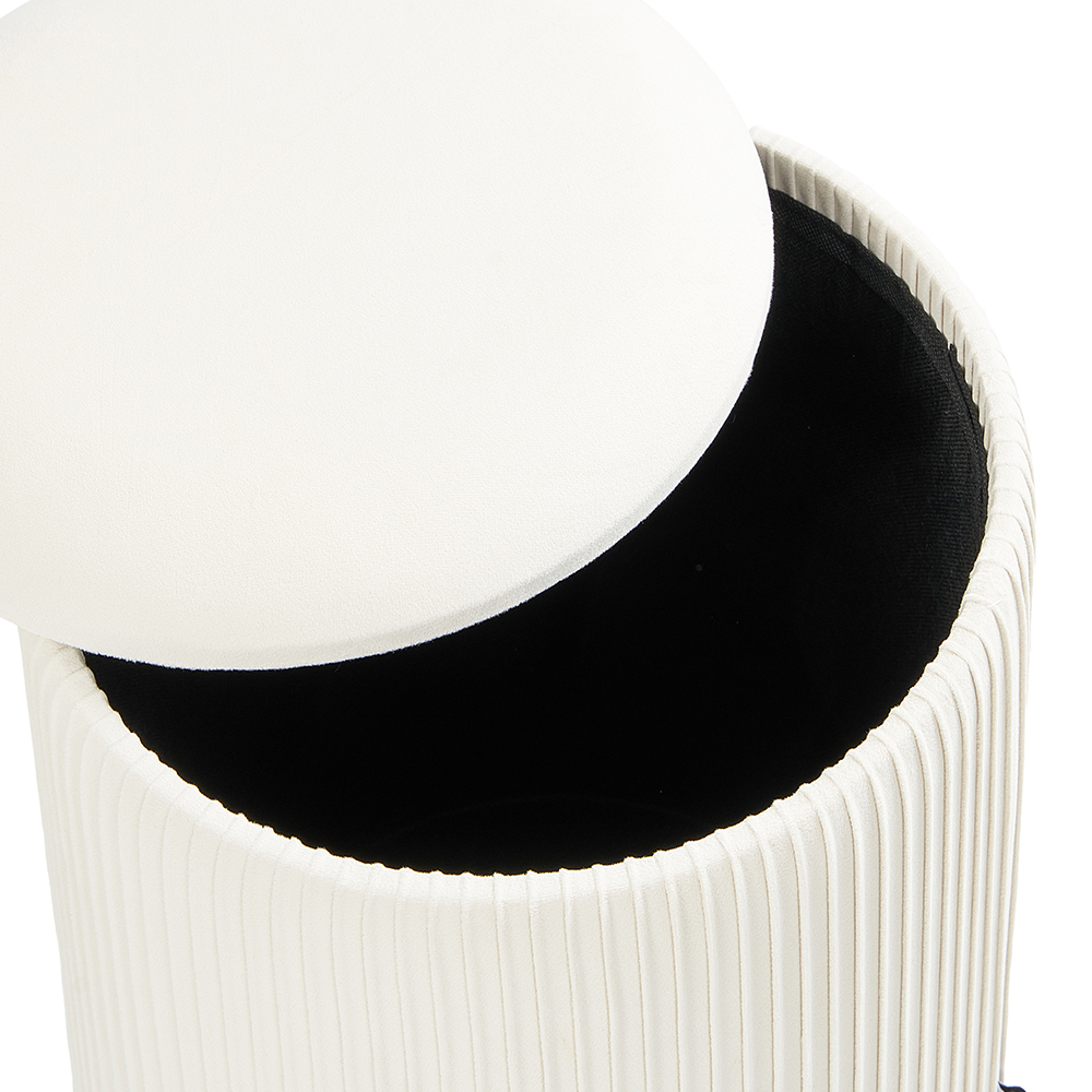 Barry Round Storage Stool - Image 3