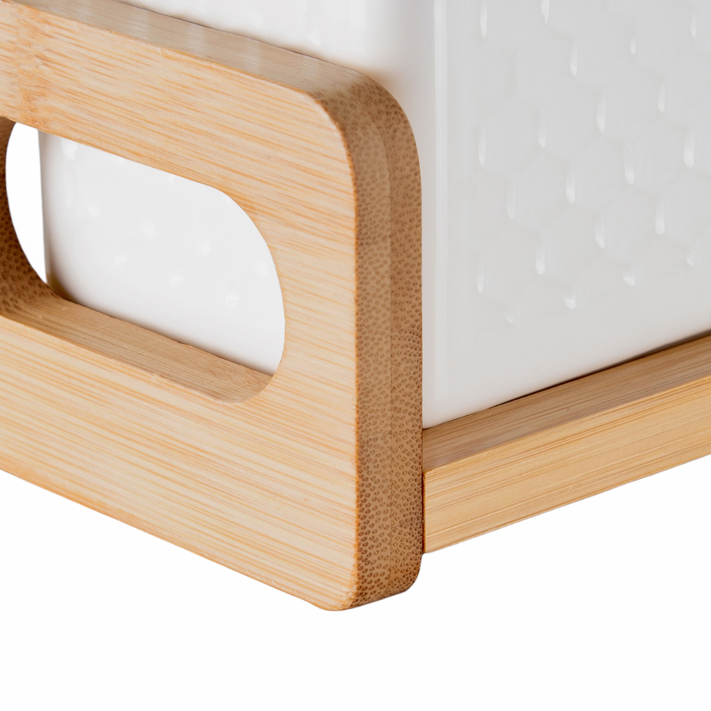 3 Pcs Jar with Bamboo Tray - Image 6