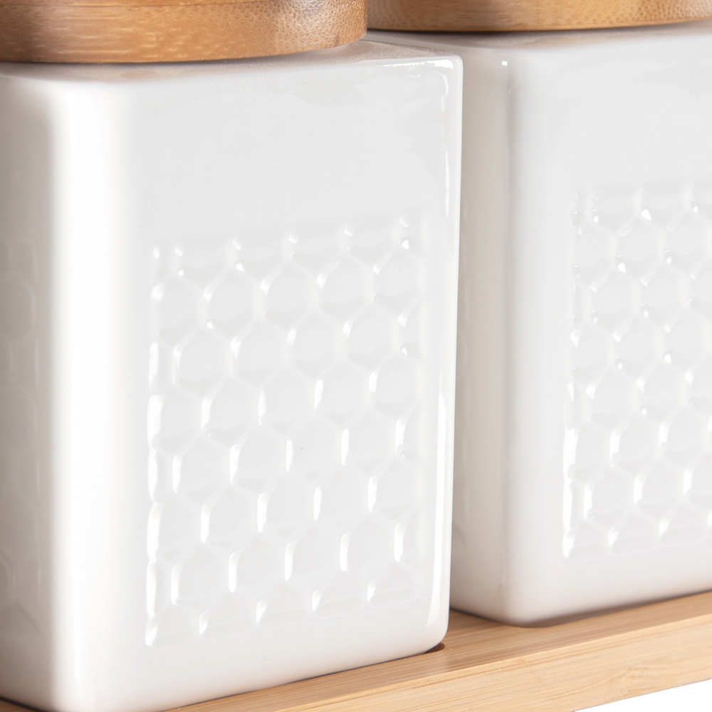 3 Pcs Jar with Bamboo Tray - Image 9