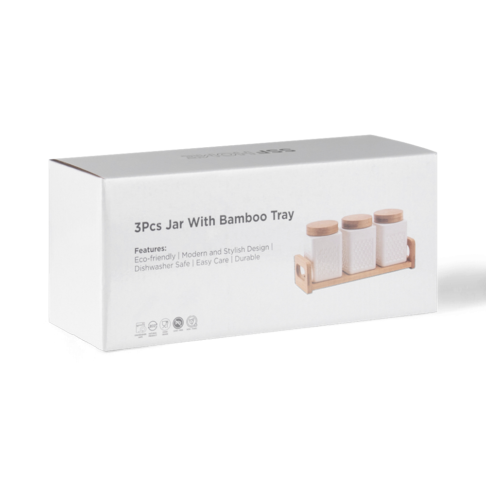 3 Pcs Jar with Bamboo Tray - Image 12