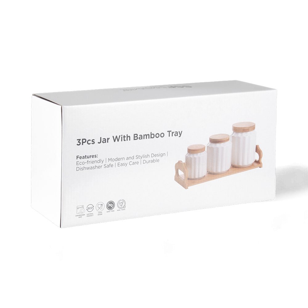 3 Pcs Jar with Bamboo Tray - Image 12
