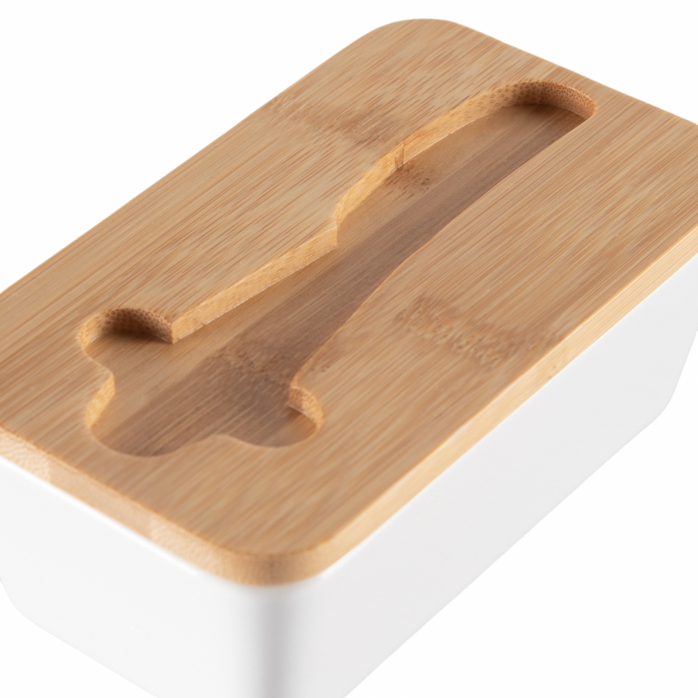 Butter Container with Bamboo Lid & Knife Spread - Image 9