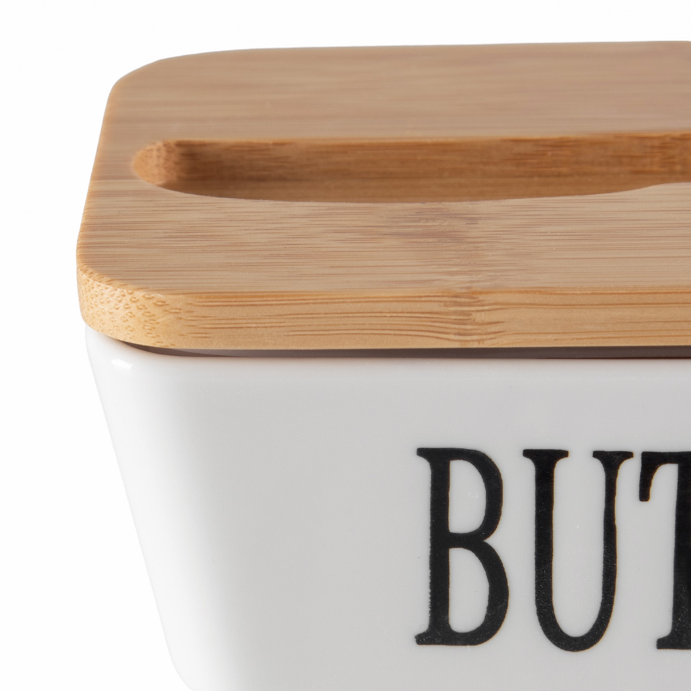 Butter Container with Bamboo Lid & Knife Spread - Image 12