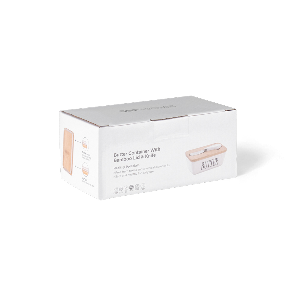 Butter Container with Bamboo Lid & Knife Spread - Image 13