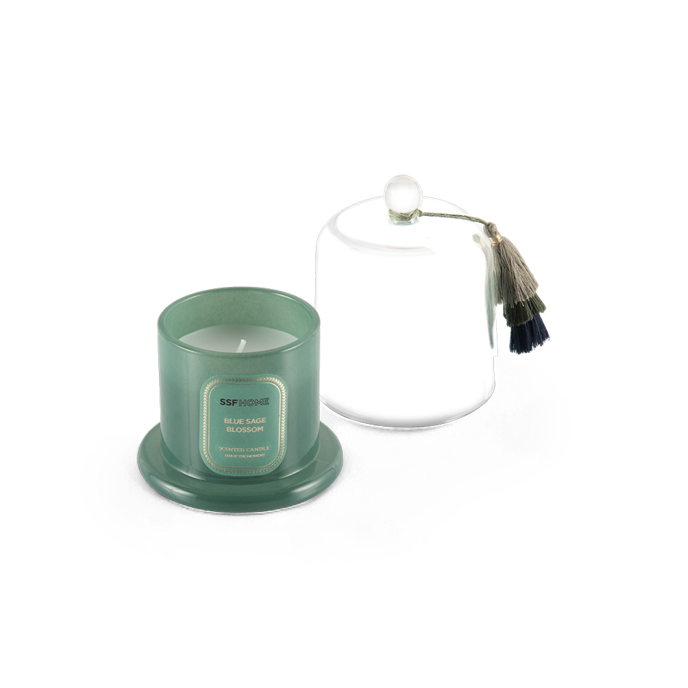 Scented Candle with Glass Dome Cover - Image 7