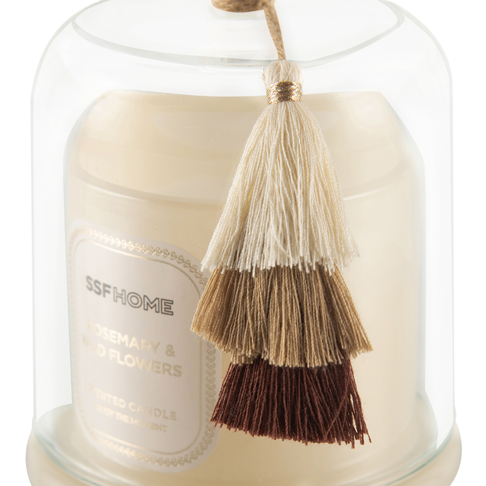 Scented Candle with Glass Dome Cover - Image 3