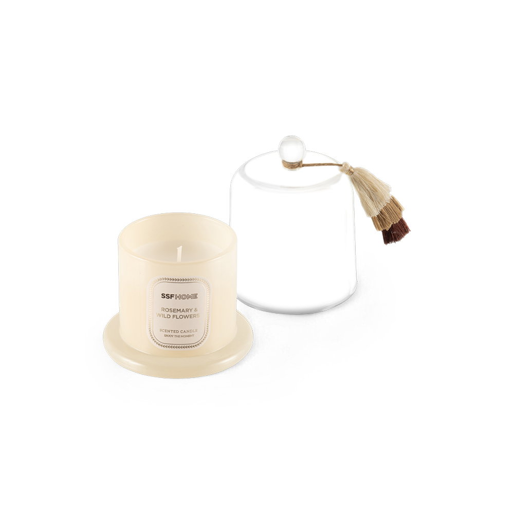 Scented Candle with Glass Dome Cover - Image 5