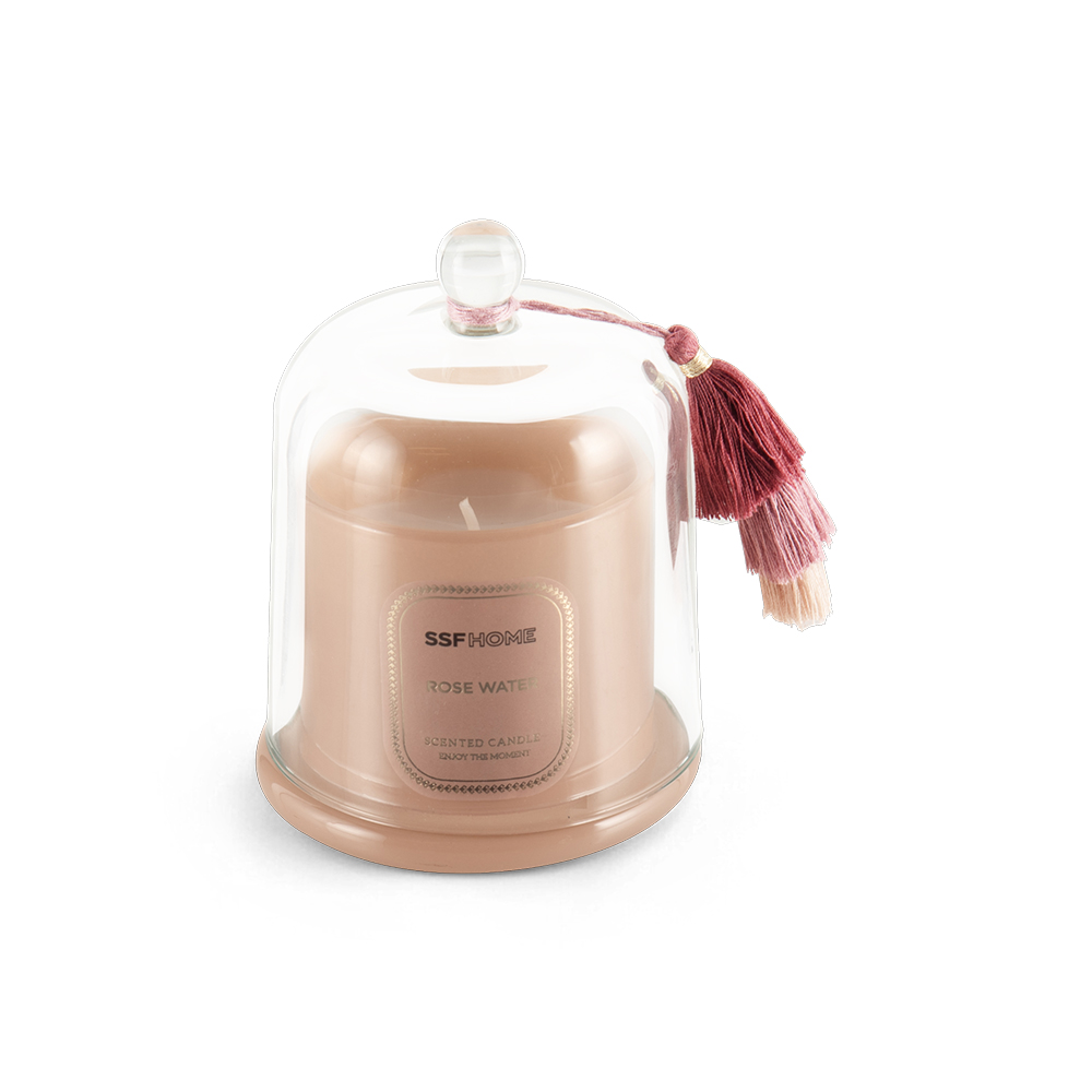 Scented Candle with Glass Dome Cover - Image 8