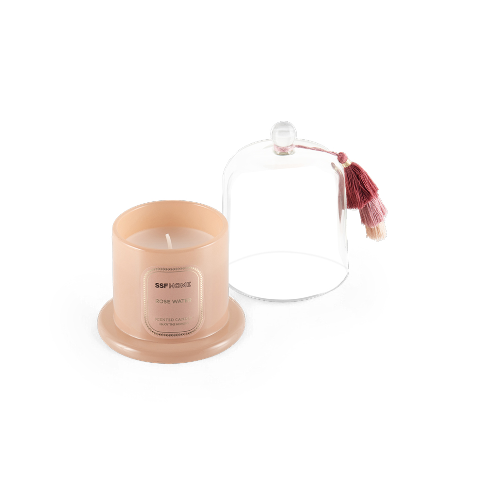 Scented Candle with Glass Dome Cover - Image 9