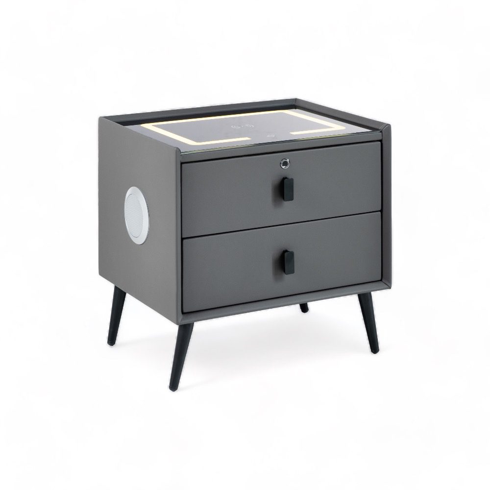 Edison Smart Bedside Table (Square, Fingerprint Lock) - Image 5