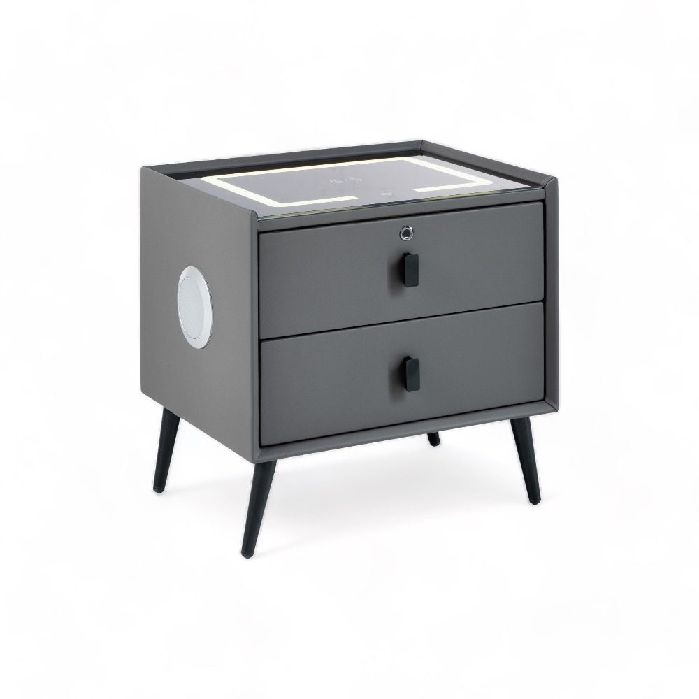 Edison Smart Bedside Table (Square, Fingerprint Lock) - Image 6