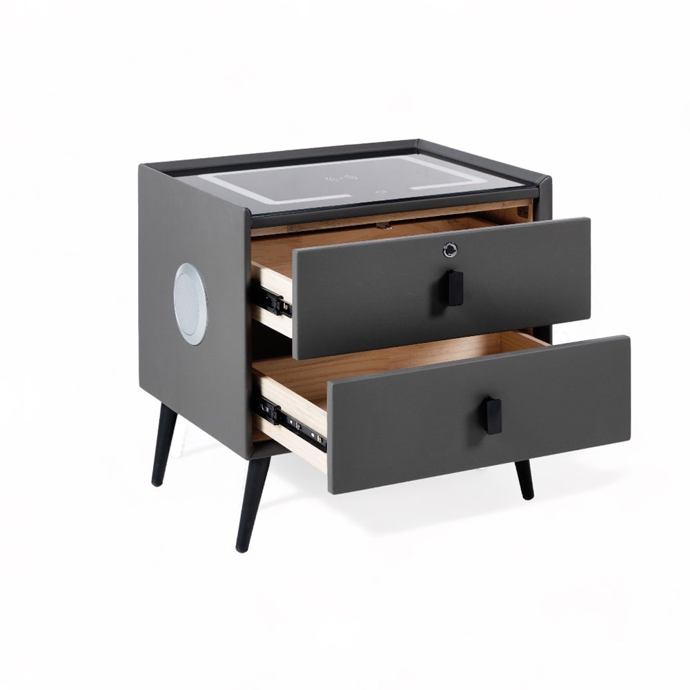 Edison Smart Bedside Table (Square, Fingerprint Lock) - Image 2