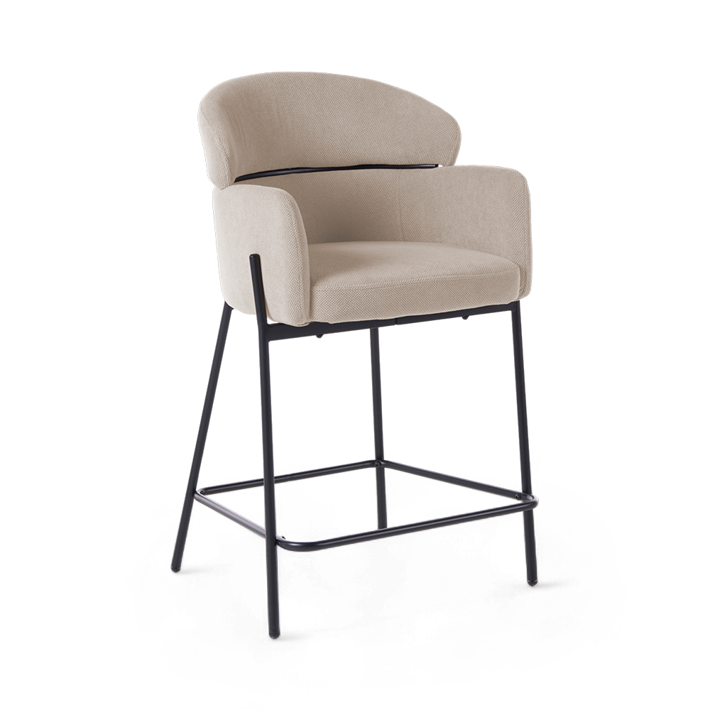Zuri Bar Stool with Backrest - Image 10