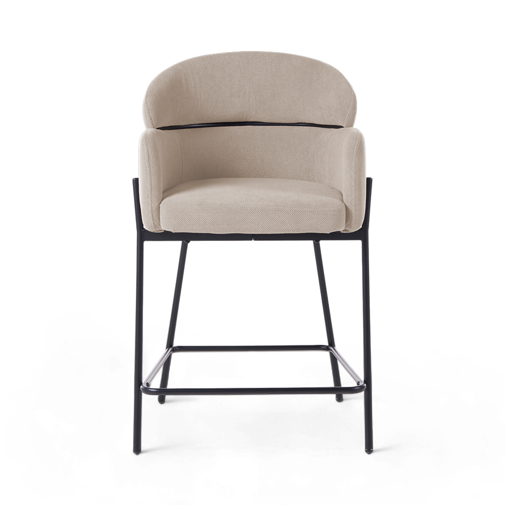 Zuri Bar Stool with Backrest - Image 11