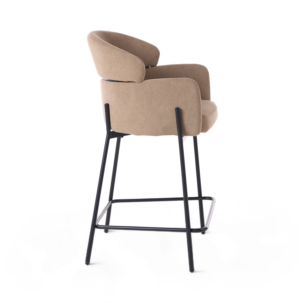 Zuri Bar Stool with Backrest - Image 3