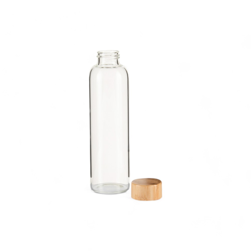 Glass Bottle with Bamboo Lid - Image 3