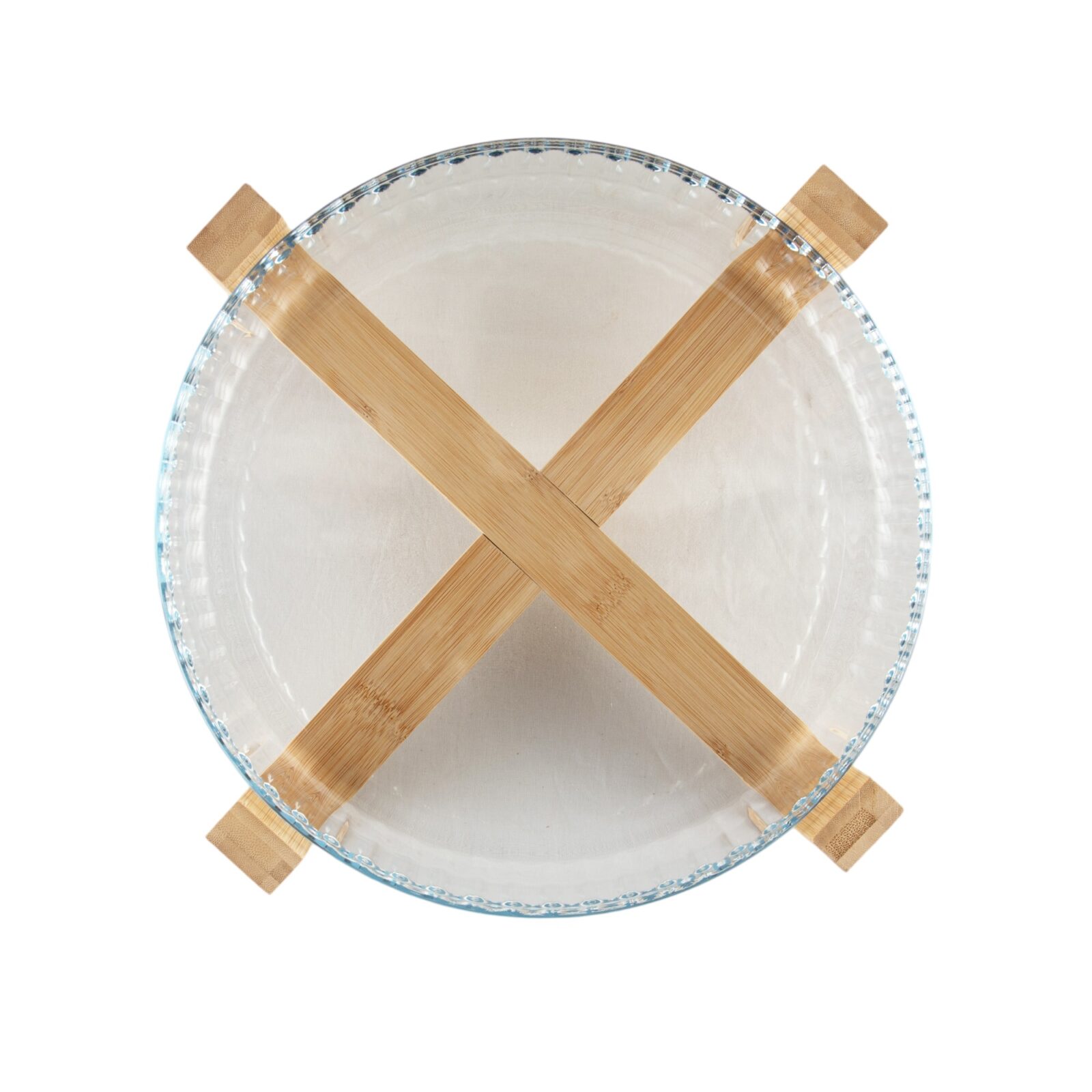 Glass Baking Dish with Bamboo Stand - Image 4