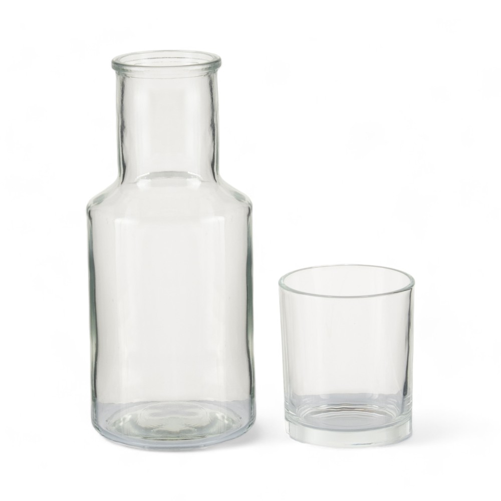 2 Pcs Glass Carafe Set - Image 2