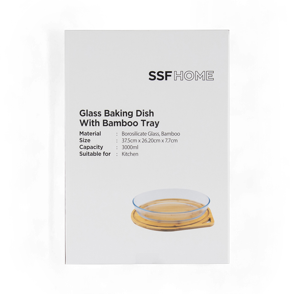 Glass Baking Dish with Bamboo Tray - Image 10