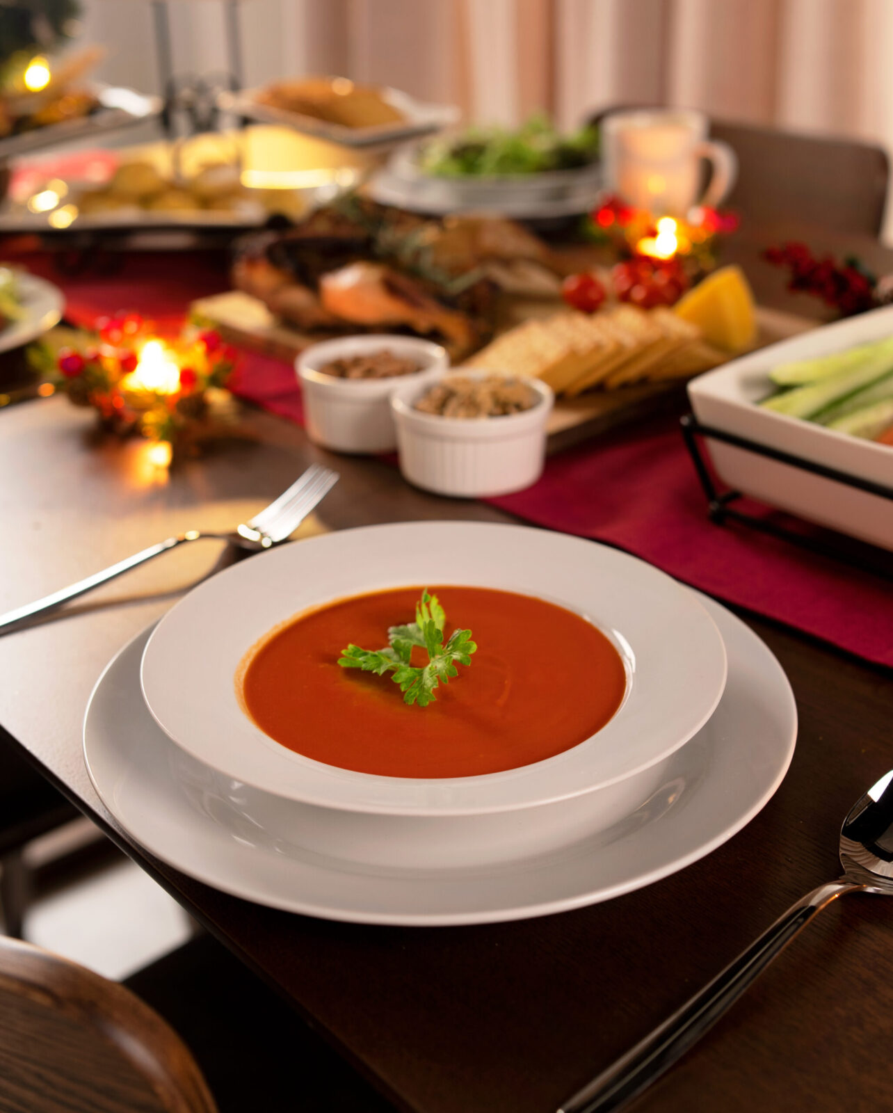 Soup Plate 6 Pcs Set with Iron Rack - Image 3