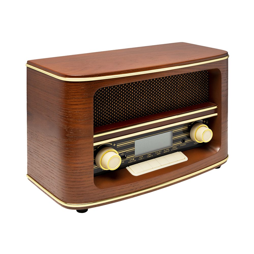 Remington Classical Wood FM/AM Radio with USB - Image 2