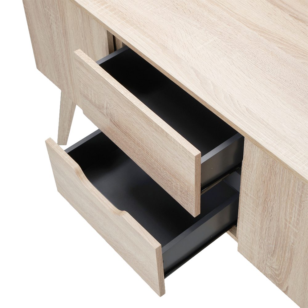 Rustic Scandinavian Cabinet (2 Drawers 2 Doors) - Image 6