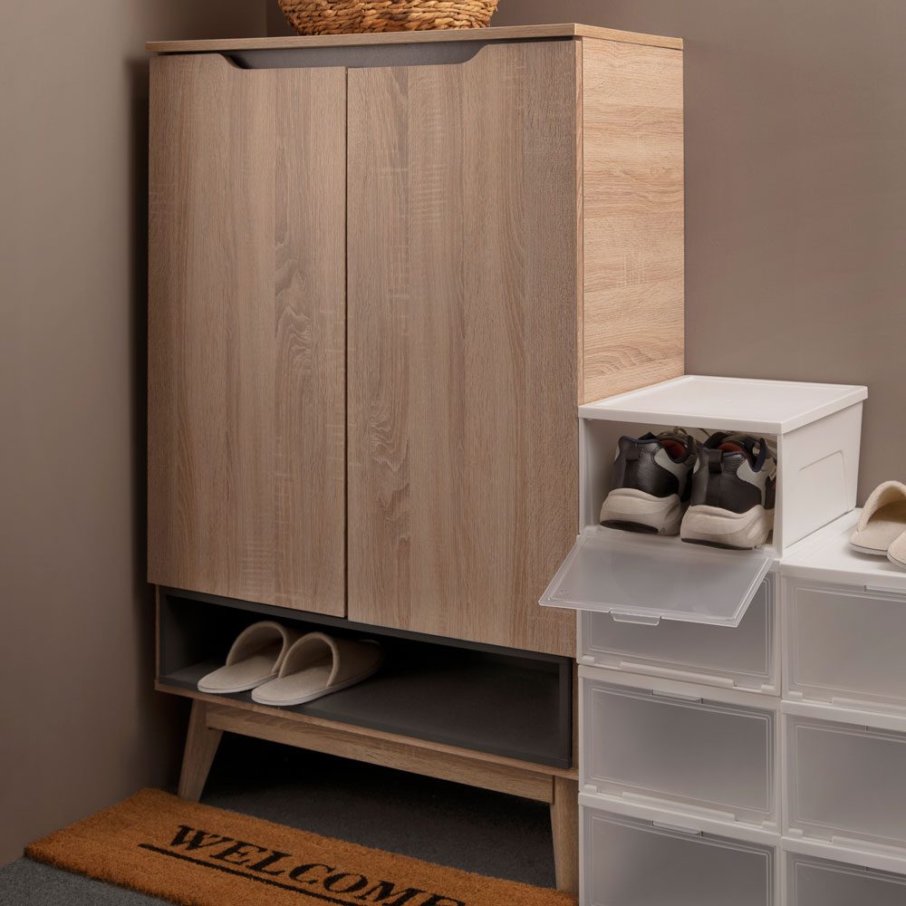 Rustic Scandinavian Shoe Cabinet - Image 2