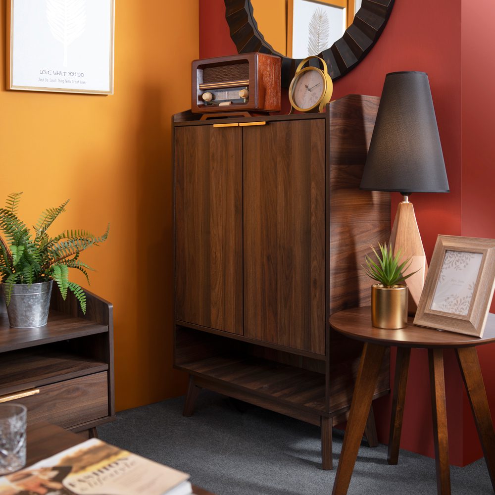 Mocha Lux Shoe Cabinet - Image 7