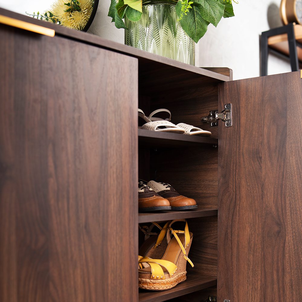 Mocha Lux Shoe Cabinet - Image 11