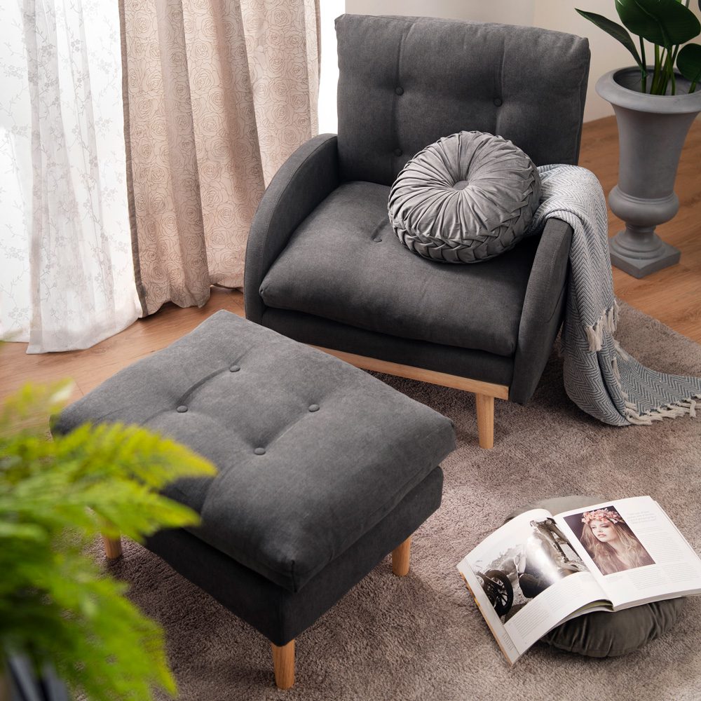Richardson Adjustable Lounge Sofa with Ottoman - Image 14