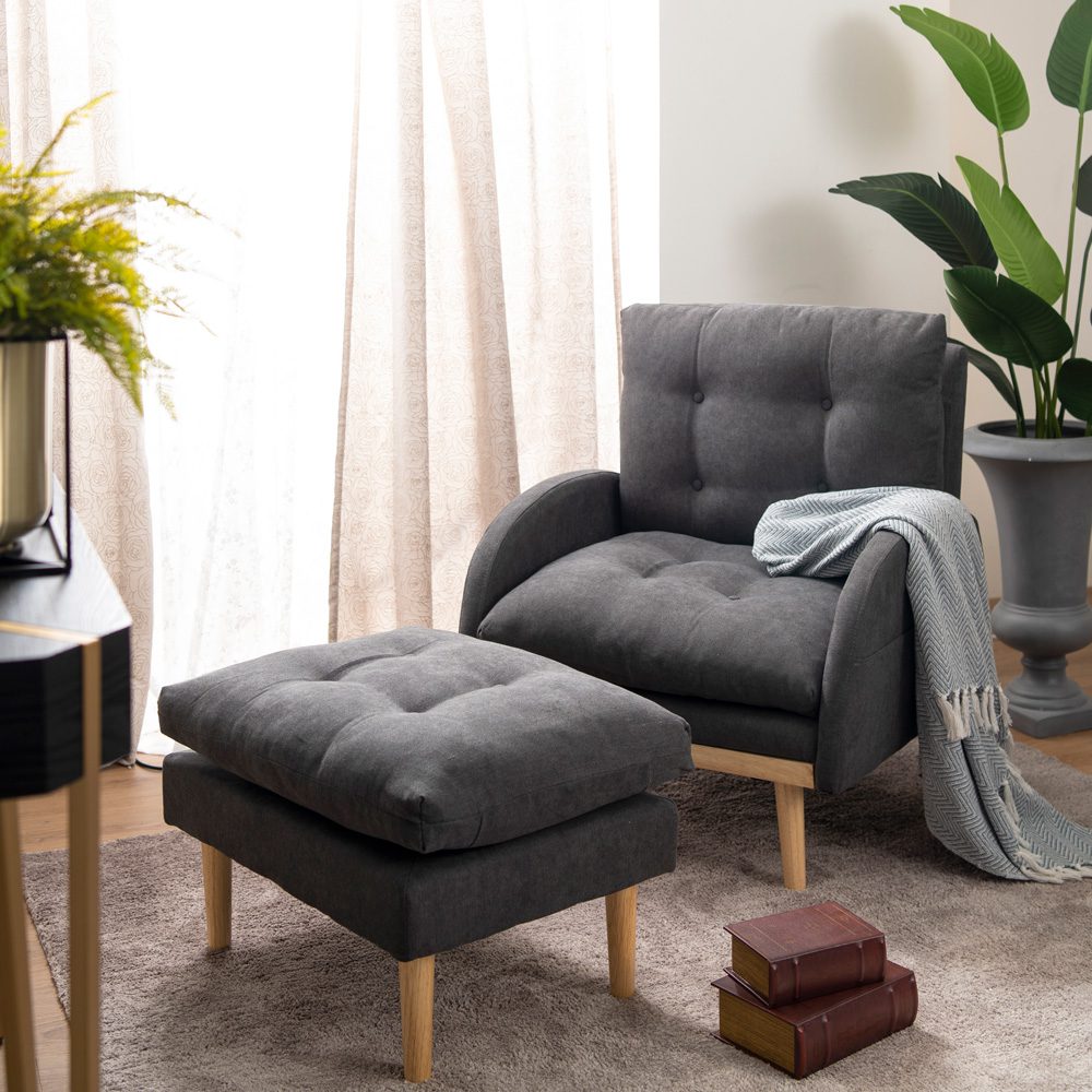 Richardson Adjustable Lounge Sofa with Ottoman - Image 15