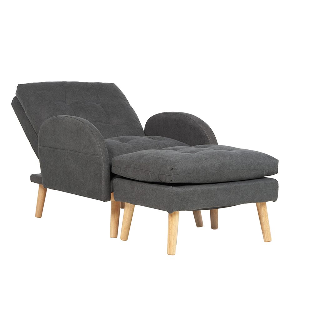 Richardson Adjustable Lounge Sofa with Ottoman - Image 4