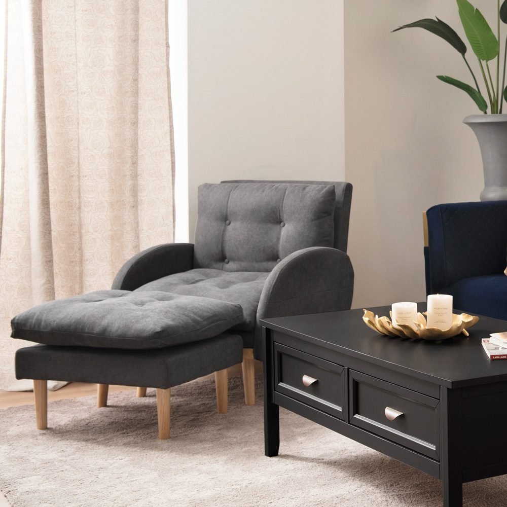 Richardson Adjustable Lounge Sofa with Ottoman - Image 13