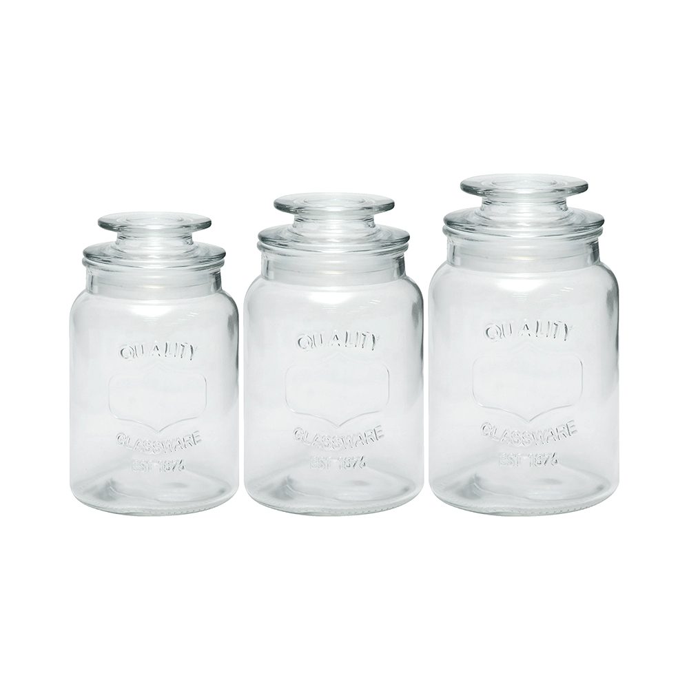 Glass Canister (3 Piece)