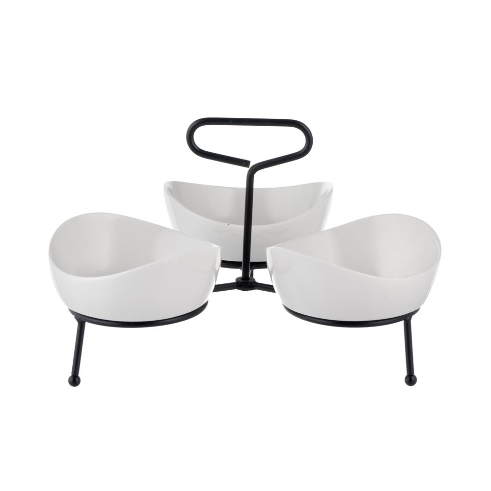 Banana Leaves 3 Tiers Serving Stand - Image 5