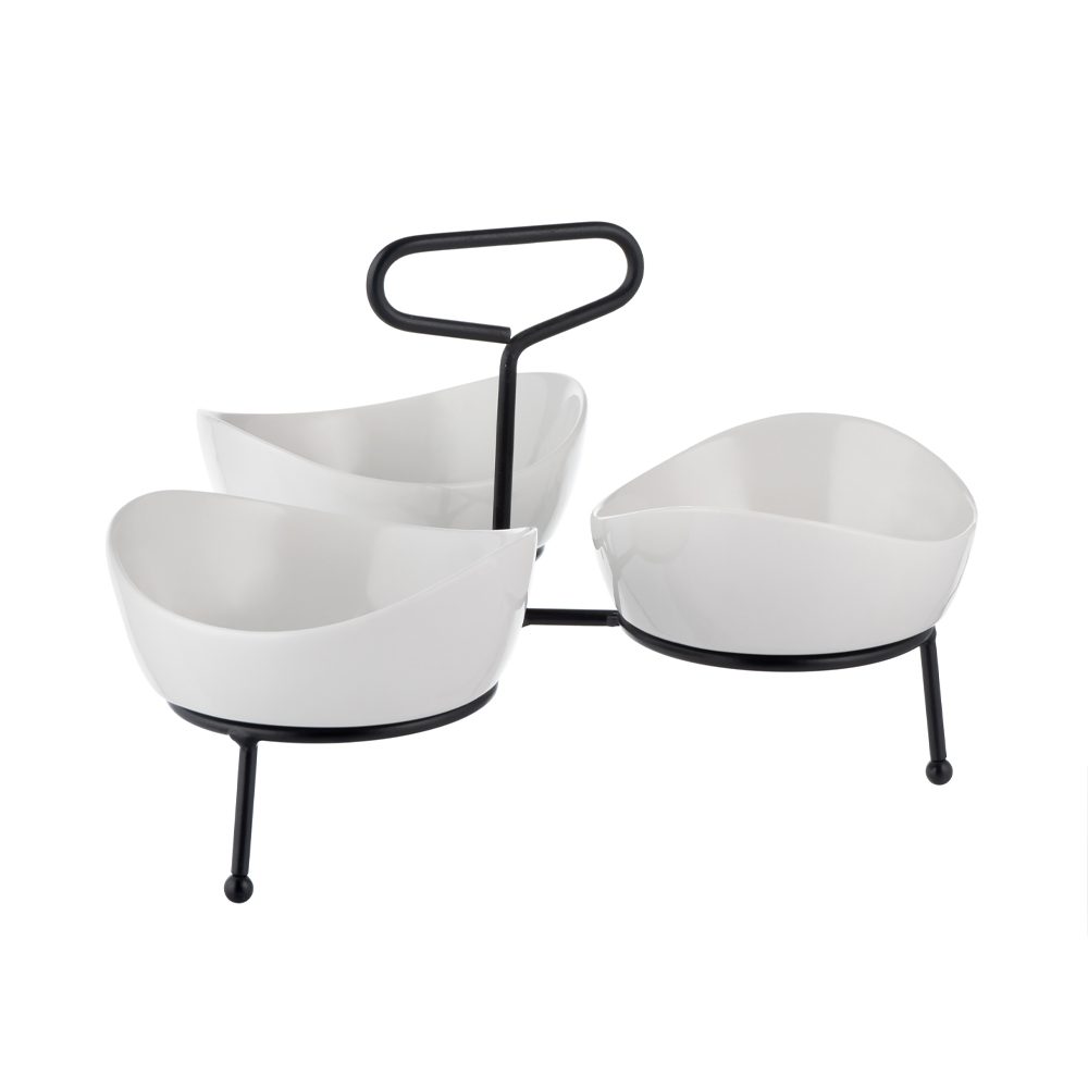 Banana Leaves 3 Tiers Serving Stand