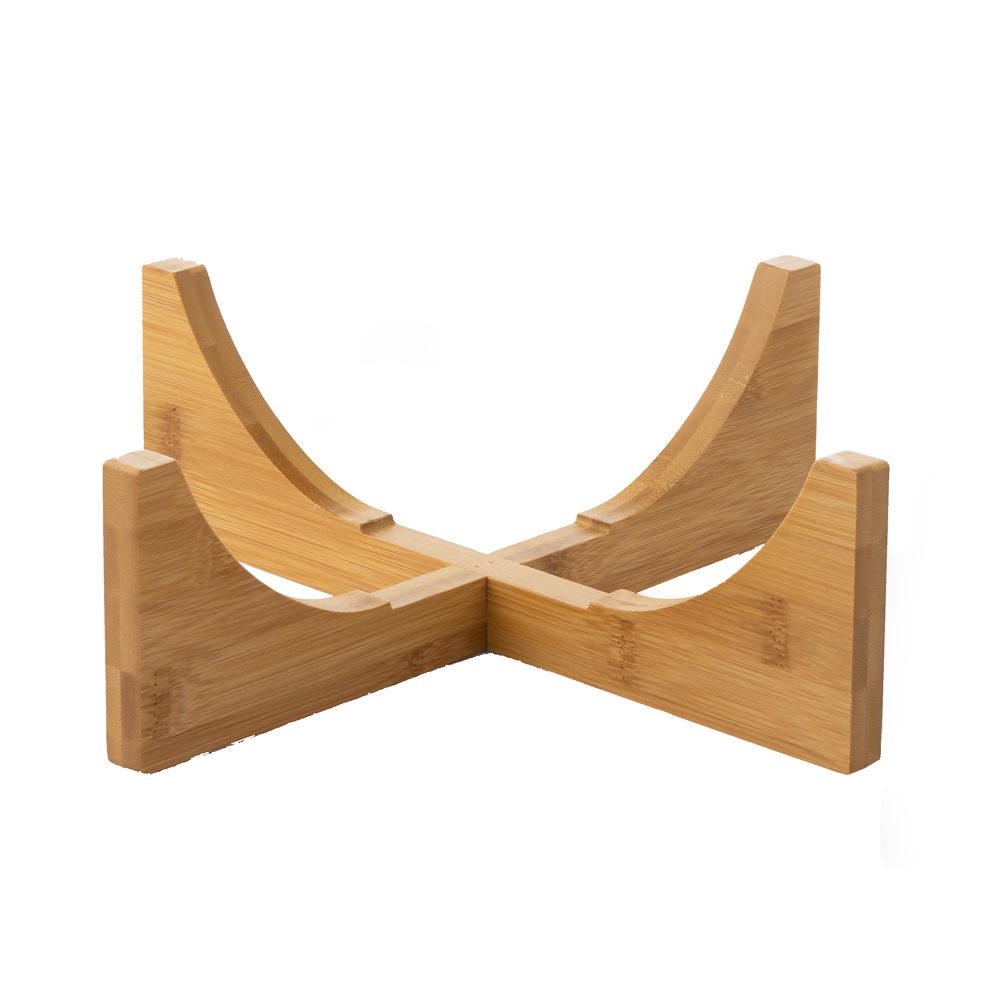 11" Salad Bowl W/ Wooden Stand - Image 4