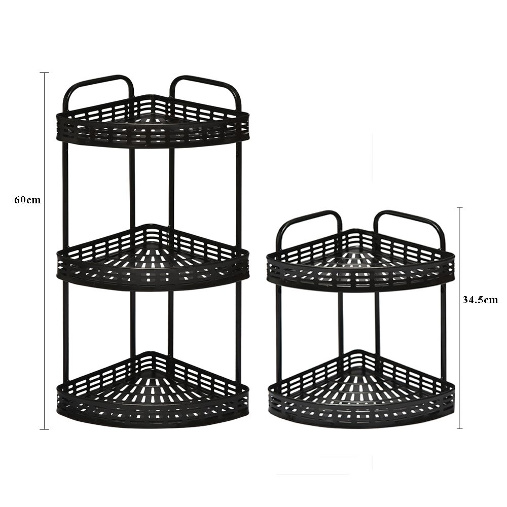Multi Tier Corner Shower Caddy Black - Image 3