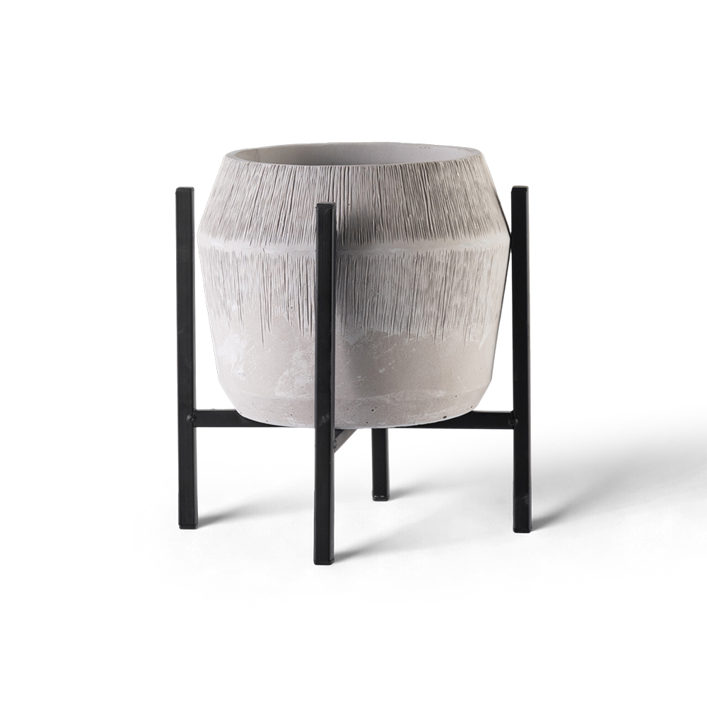 Cement Planter with Stand (H30cm)