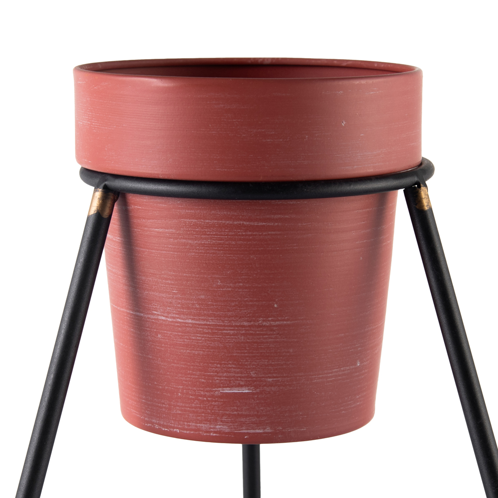 Metal Planter with Stand (H23cm) - Image 3