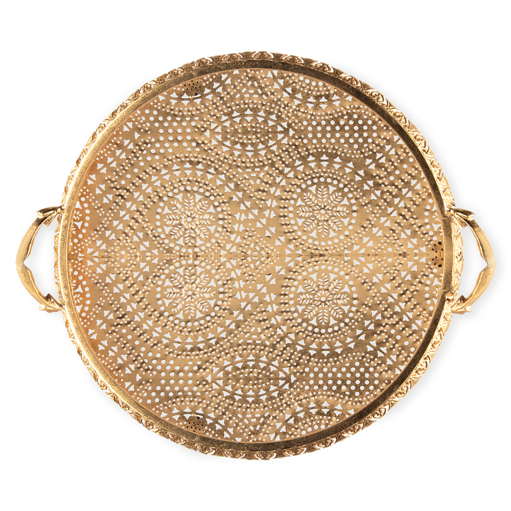 Metal Tray with Handle - Image 3