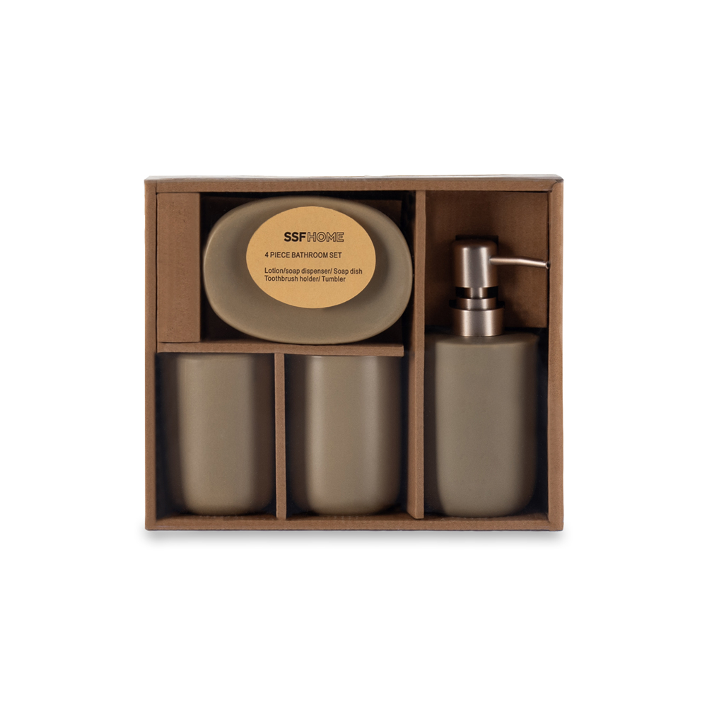 4 Pcs Bathroom Accessories Set - Image 2