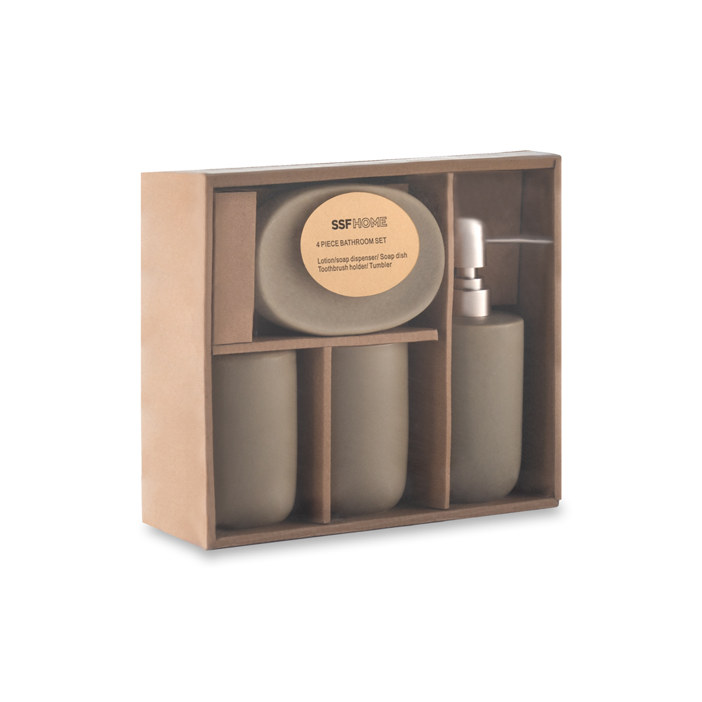4 Pcs Bathroom Accessories Set - Image 12