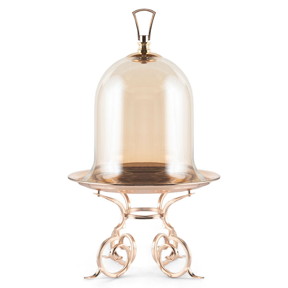 Glass Cake Stand with Dome Lid (H50cm)