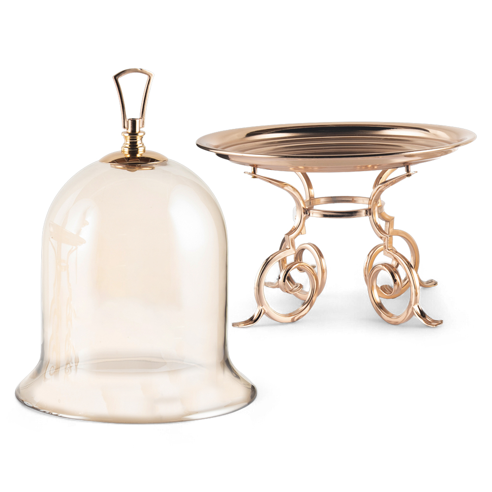 Glass Cake Stand with Dome Lid (H50cm) - Image 2